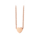 Rose Gold Stainless Steel Heart Necklace (6pcs)