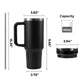 40oz Glow in the Dark Stainless Steel Tumbler with Handle