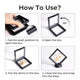 Black Floating Frame with Stand (2pcs) 17,8 × 17,8 cm
