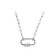Silver Stainless Steel Carabiner Necklace (3pcs)