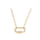 Gold Stainless Steel Carabiner Necklace (3pcs)