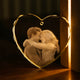 K5 Crystal Faceted Heart-Shaped Ornament (3pcs)
