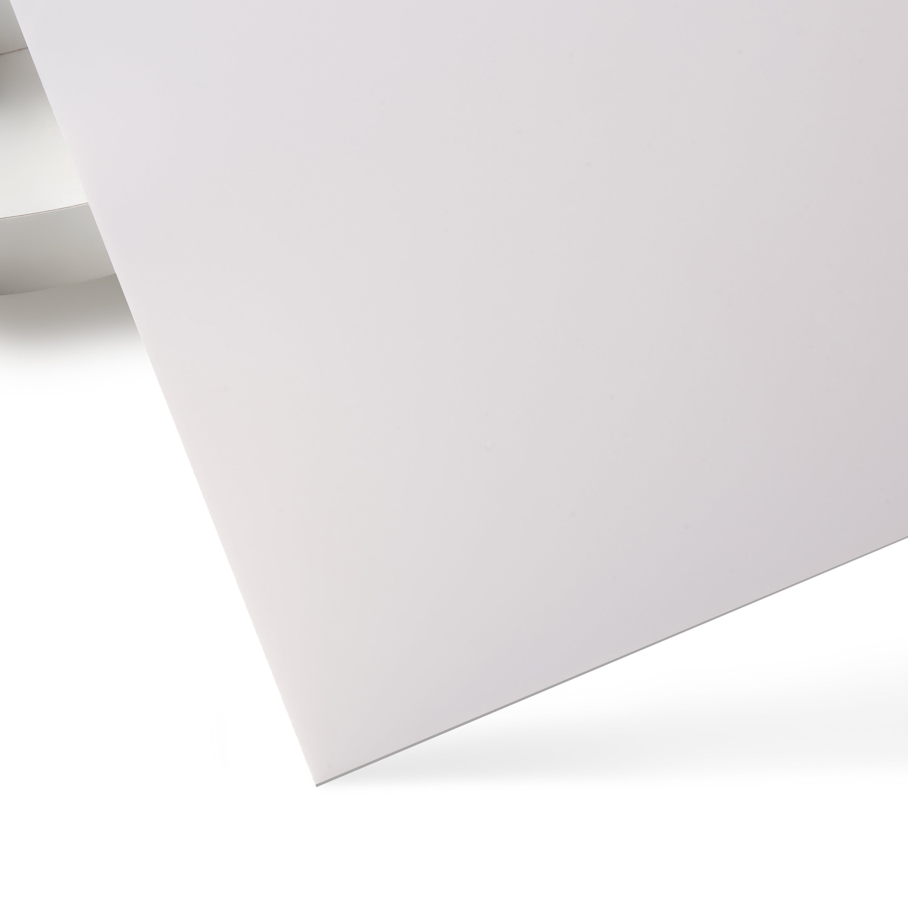 1/25 White Opaque Glossy Acrylic Sheet (10pcs)