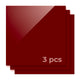 3 mm Dark Red Opaque Glossy Acrylic Sheet Plexiglass for Diode Laser Cutting (3pcs)