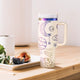40oz Glow in the Dark Stainless Steel Tumbler with Handle