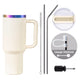 40oz Glow in the Dark Stainless Steel Tumbler with Handle