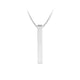 Stainless Steel Silver Vertical Bar Necklace (6pcs)