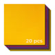 1mm 10-Color Duo Felt Fabric Squares (20pcs)