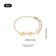 Gold Stainless Steel Dog Paw Bracelet (3pcs)