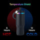 Deep Blue to Iridescent Stainless Steel Tumbler with Handle and Straw (0,89 L)