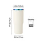 Deep Blue to Iridescent Stainless Steel Tumbler with Handle and Straw (0,89 L)