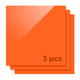 3mm Orange Opaque Glossy Acrylic Sheet(3pcs)-YAC024
