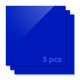 3mm Deep Blue Opaque Glossy Acrylic Sheet Plexiglass (3pcs)
