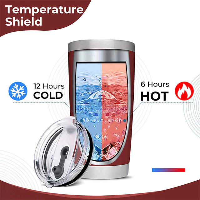 Brick Red Stainless Steel Tumbler kit (20oz)