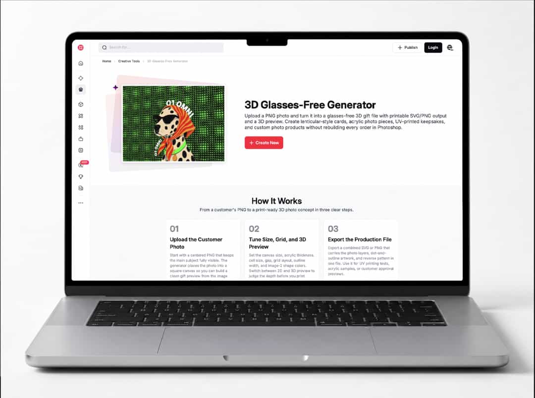 xTool AI Design Generator for UV Printing