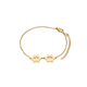 Gold Stainless Steel Dog Paw Bracelet (3pcs)
