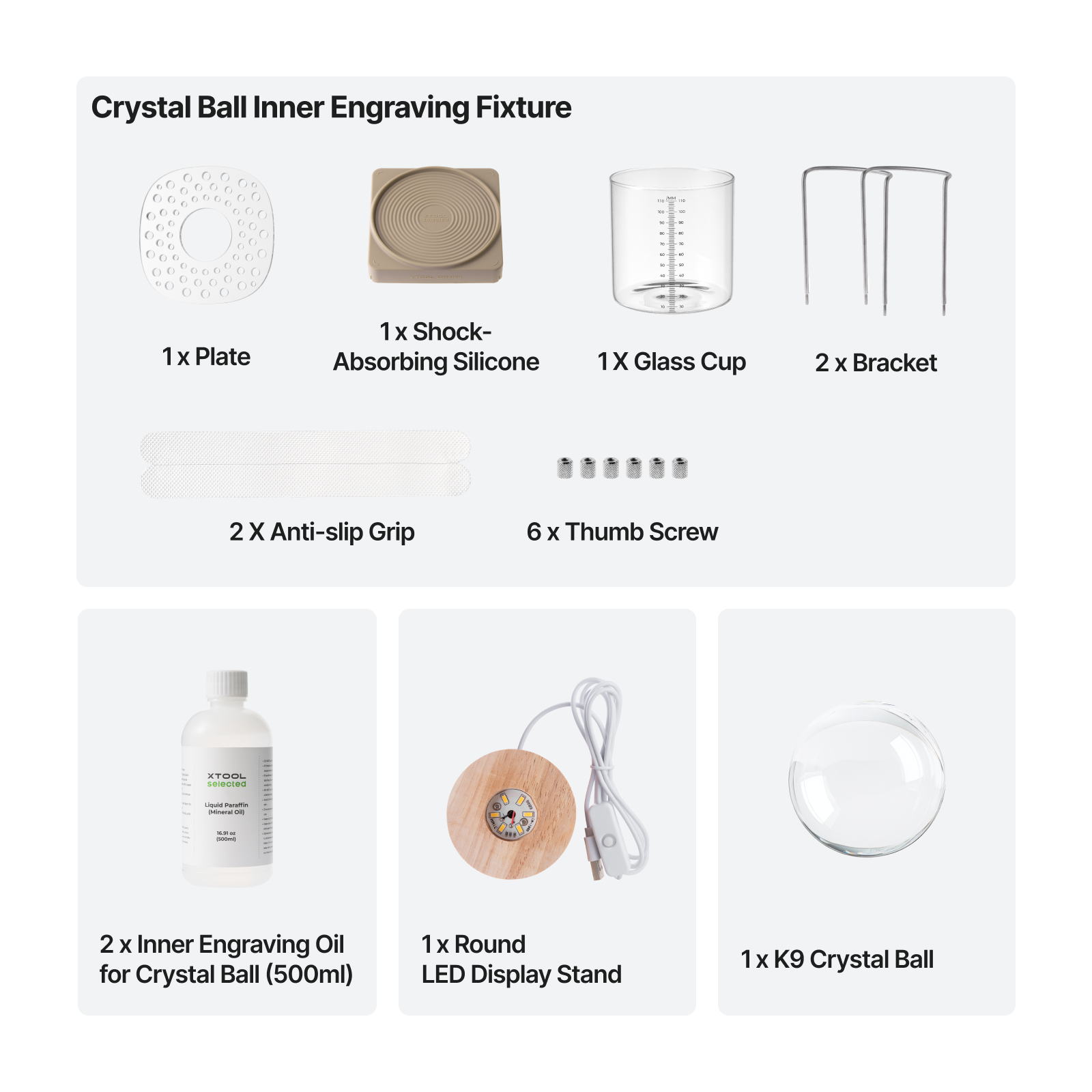K9 Crystal Ball Inner Engraved Kit