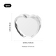 Beveled Faceted Heart-Shaped K9 Crystal (1pcs)