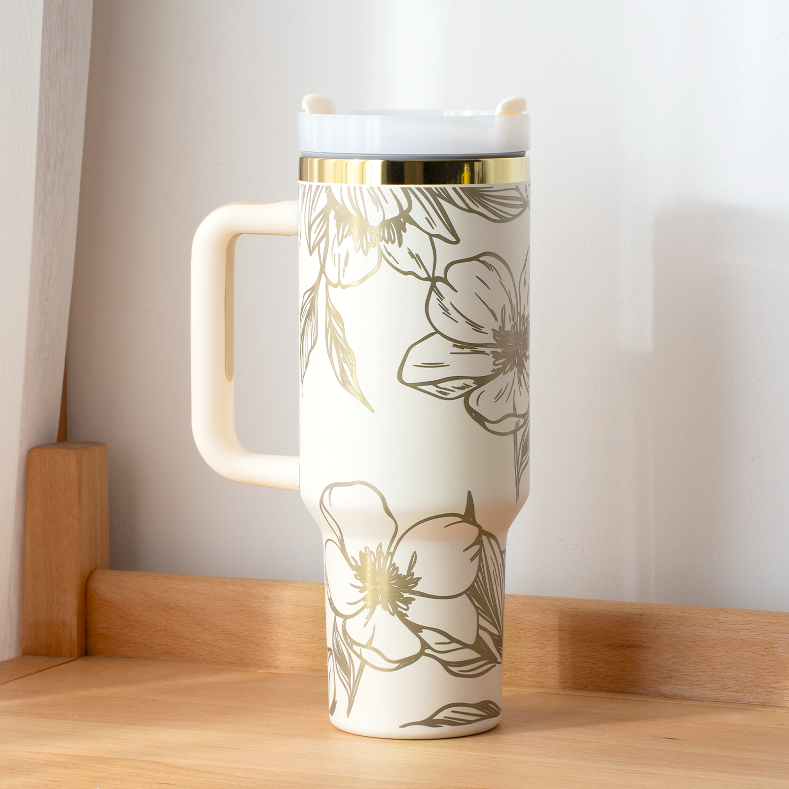 Stainless Steel Tumbler with Handle (40oz)