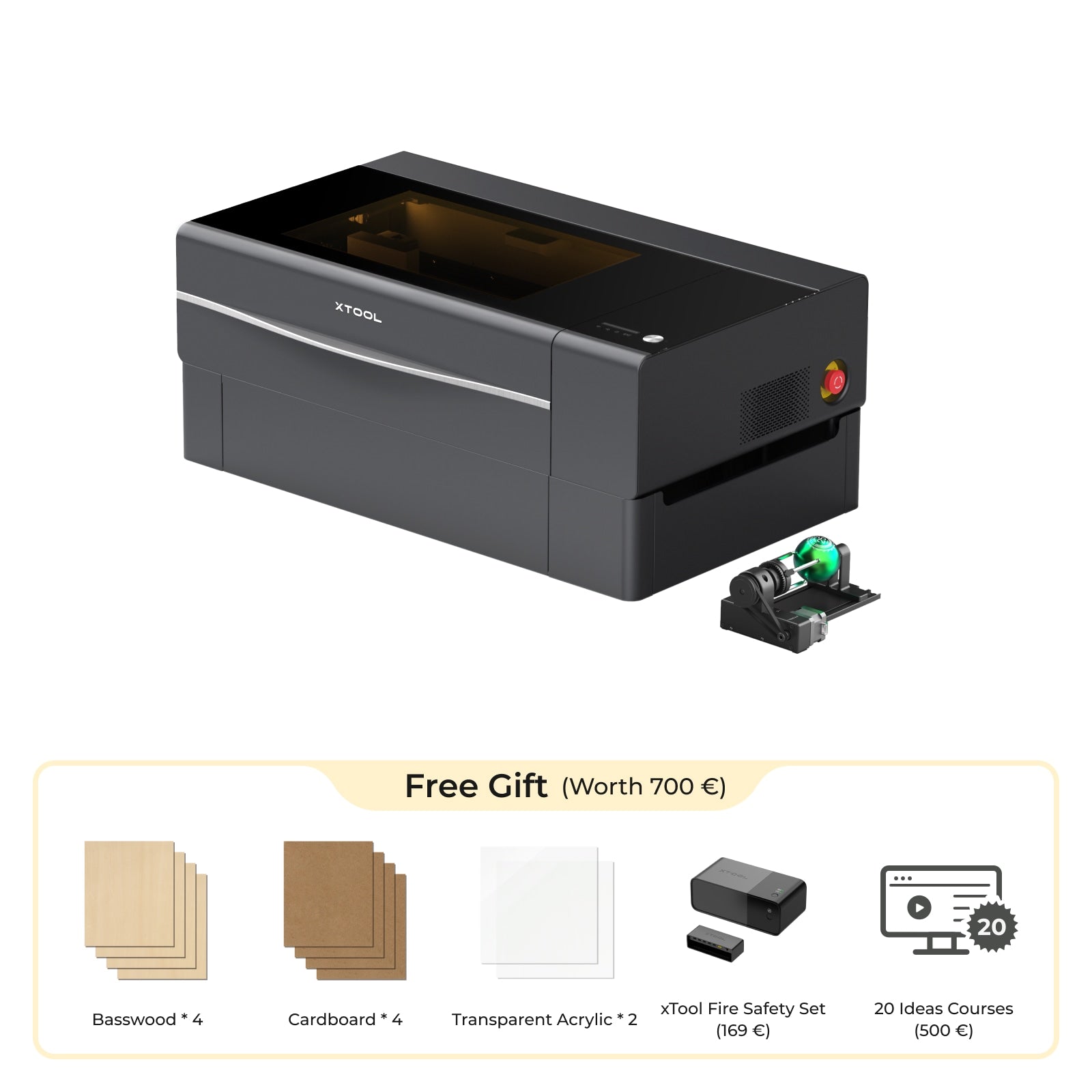 【Final payment】xTool P2 Versatile and Smart Desktop 55W CO2 Laser Cutter