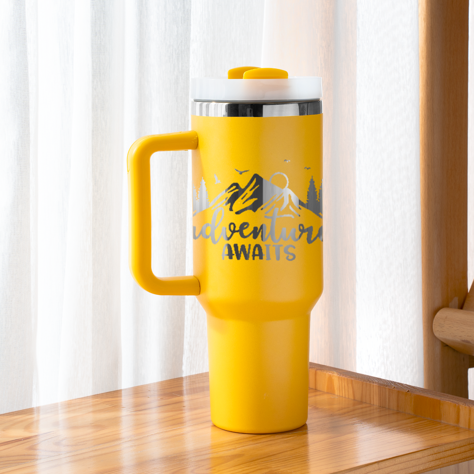 Stainless Steel Tumbler with Handle (40oz)