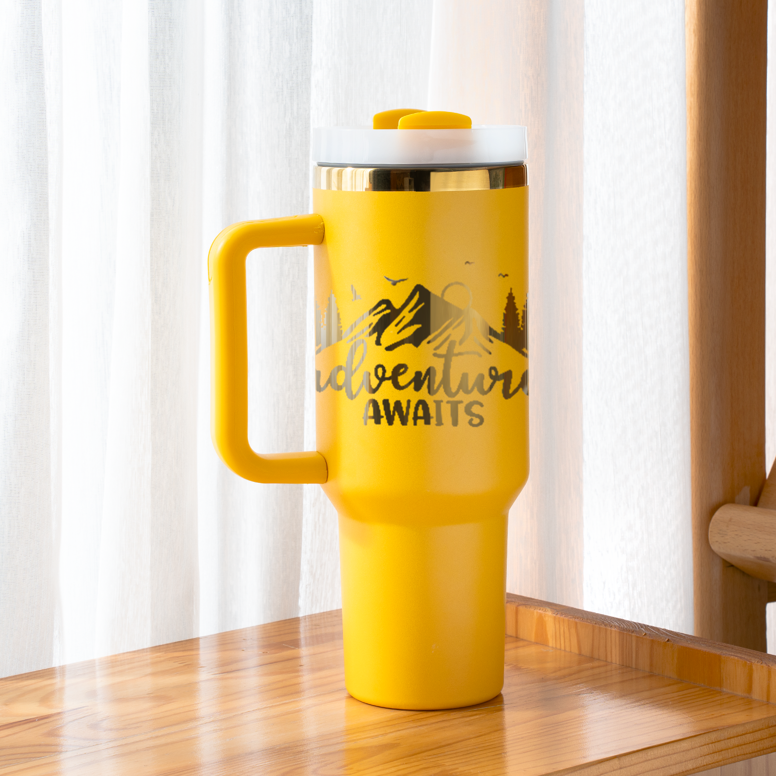 Stainless Steel Tumbler with Handle (40oz)