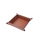 Vintage Brown to Black Laserable PU Leather Tray (1pcs)