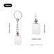 Multicolored LED Lights K5 Crystal Rectangular Keychain (10pcs)