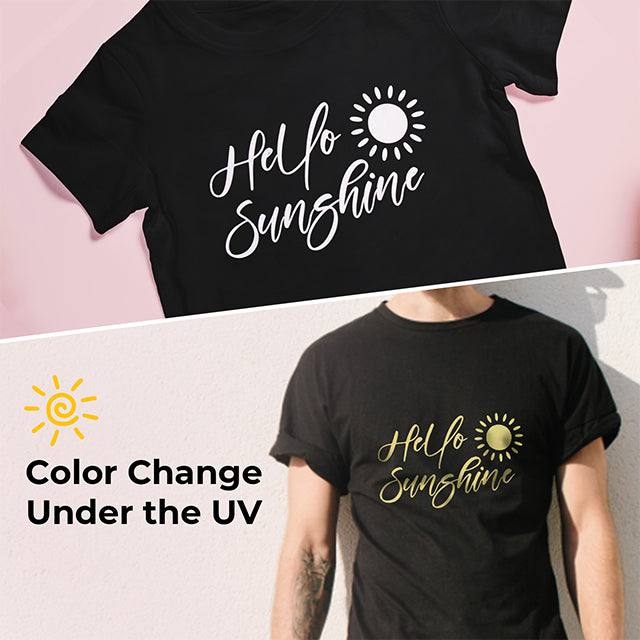Laser-Safe Sun Color Changing Heat Transfer Vinyl (20pcs)