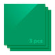 3 mm Green Opaque Glossy Acrylic Sheet Plexiglass for Diode Laser Cutting (3pcs)