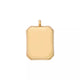 Stainless Steel Embossed Square Pendant (10pcs)