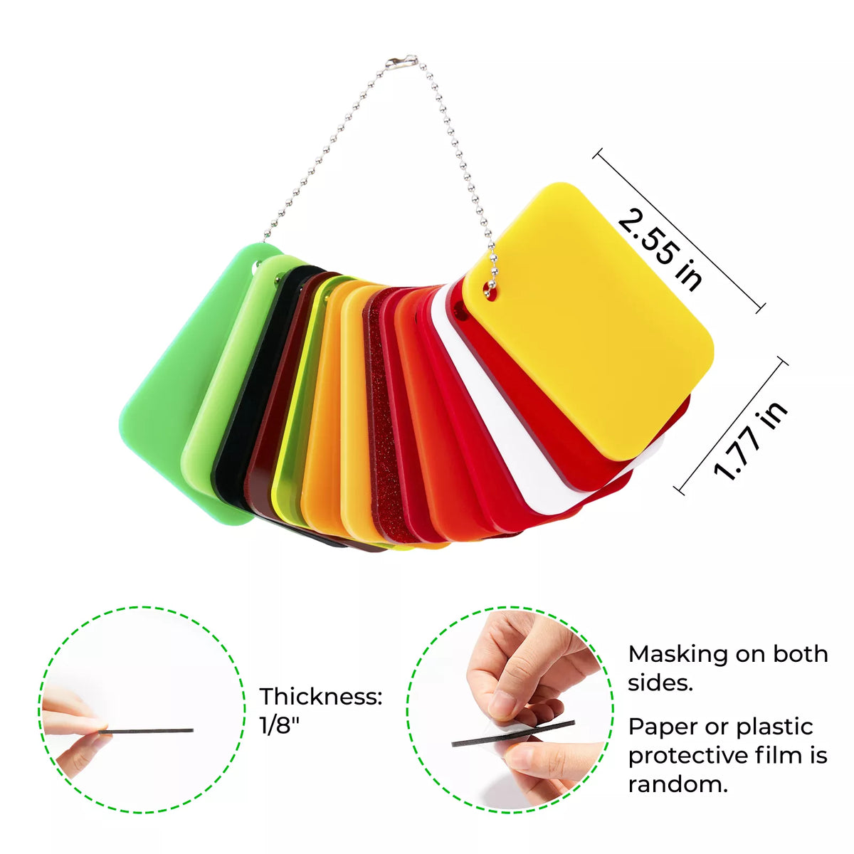 3mm Sample 3mm Diode Laser Cutting Acrylic Sample Set (14pcs)