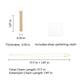 Stainless Steel Rose Gold Vertical Bar Necklace (6pcs)
