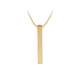 Stainless Steel Gold Vertical Bar Necklace (6pcs)