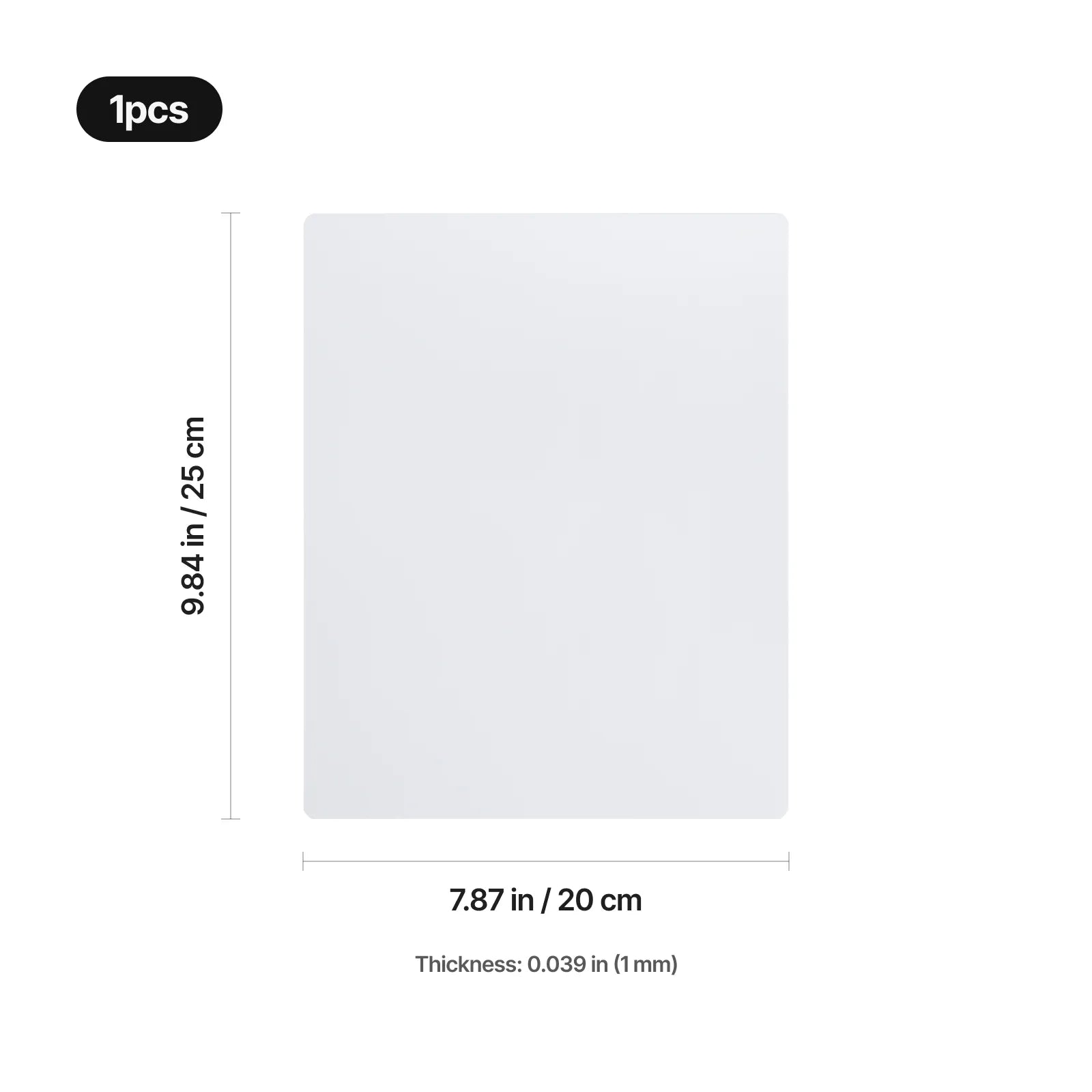 Blank metal sublimation sign 03