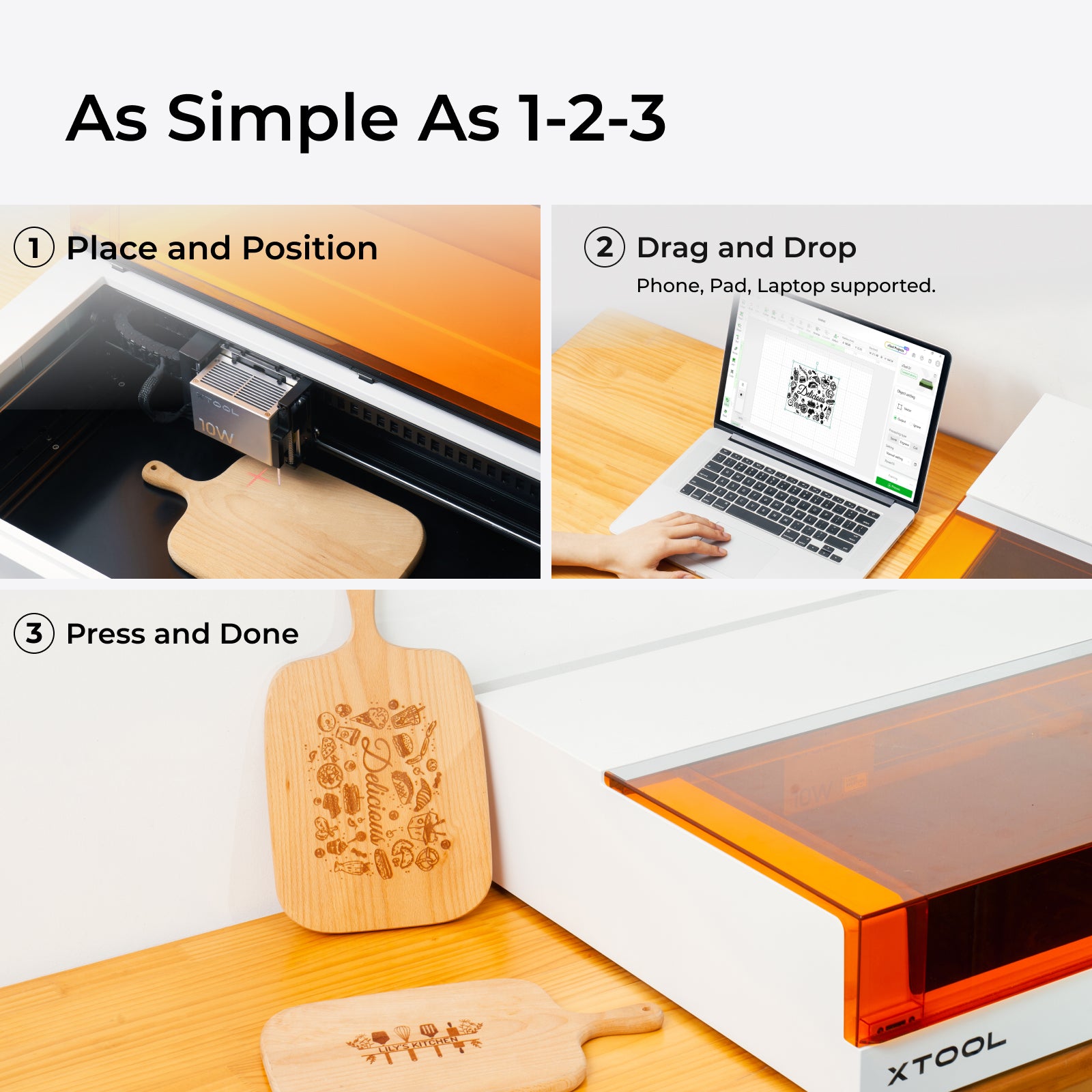 xTool S1 10W Home Craft Laser Cutter & Engraver Machine