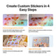 xTool Selected Translucent Vellum Inkjet Sticker Paper (25pcs)