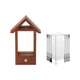 xTool Selected House-Shaped Sapele Wood LED Light Base for K9 Rectangle Crystal