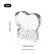 Ice Edge Heart-Shaped DAD K9 Crystal