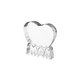 Ice Edge Heart-Shaped MOM K9 Crystal