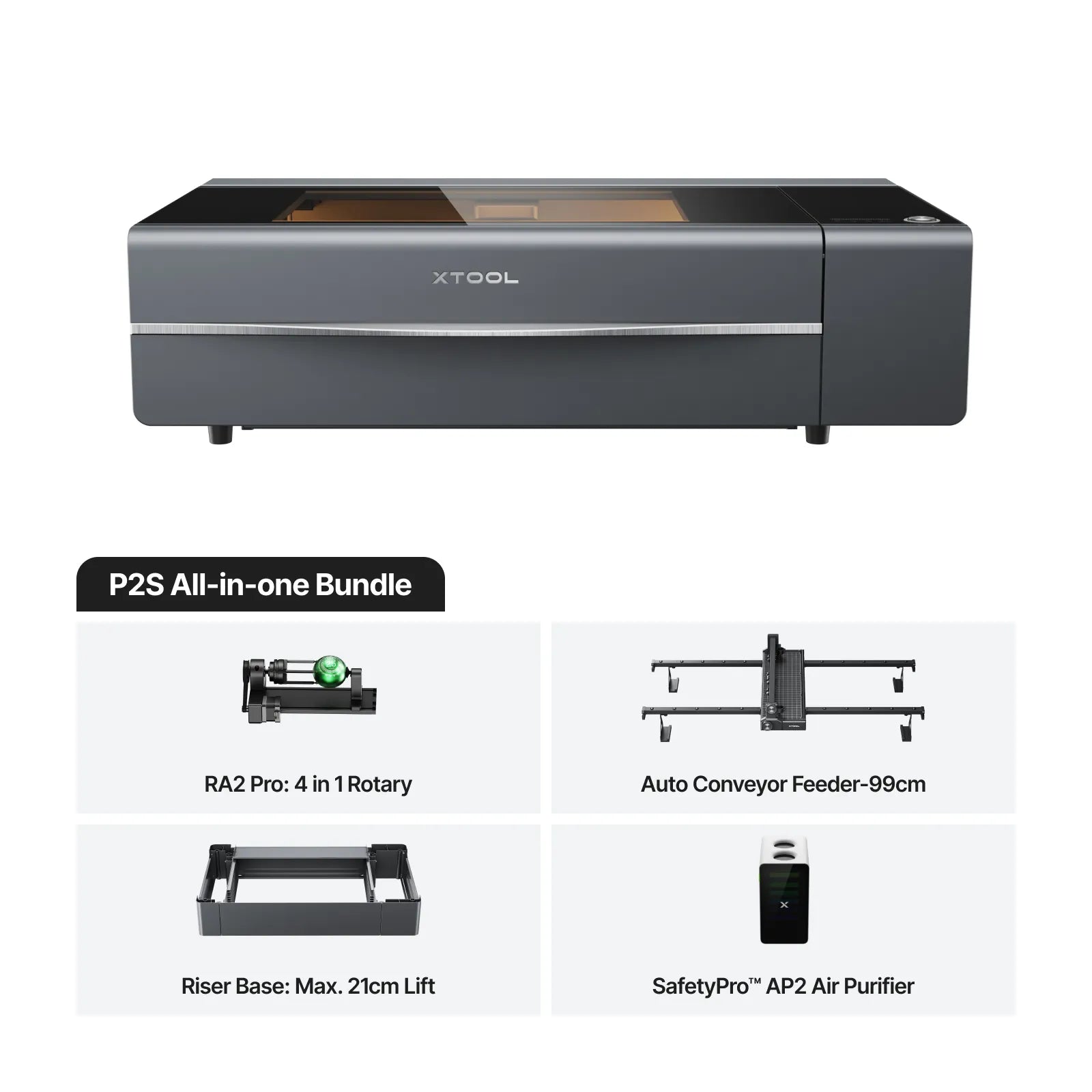 xTool P2S 55W Desktop CO2 Laser Cutter