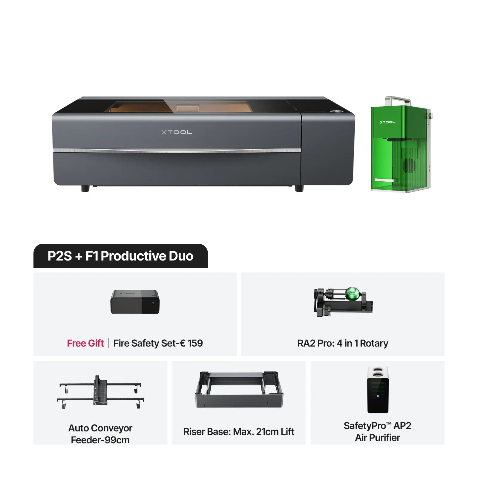 xTool P2S / P2 55W Desktop CO2 Laser Cutter