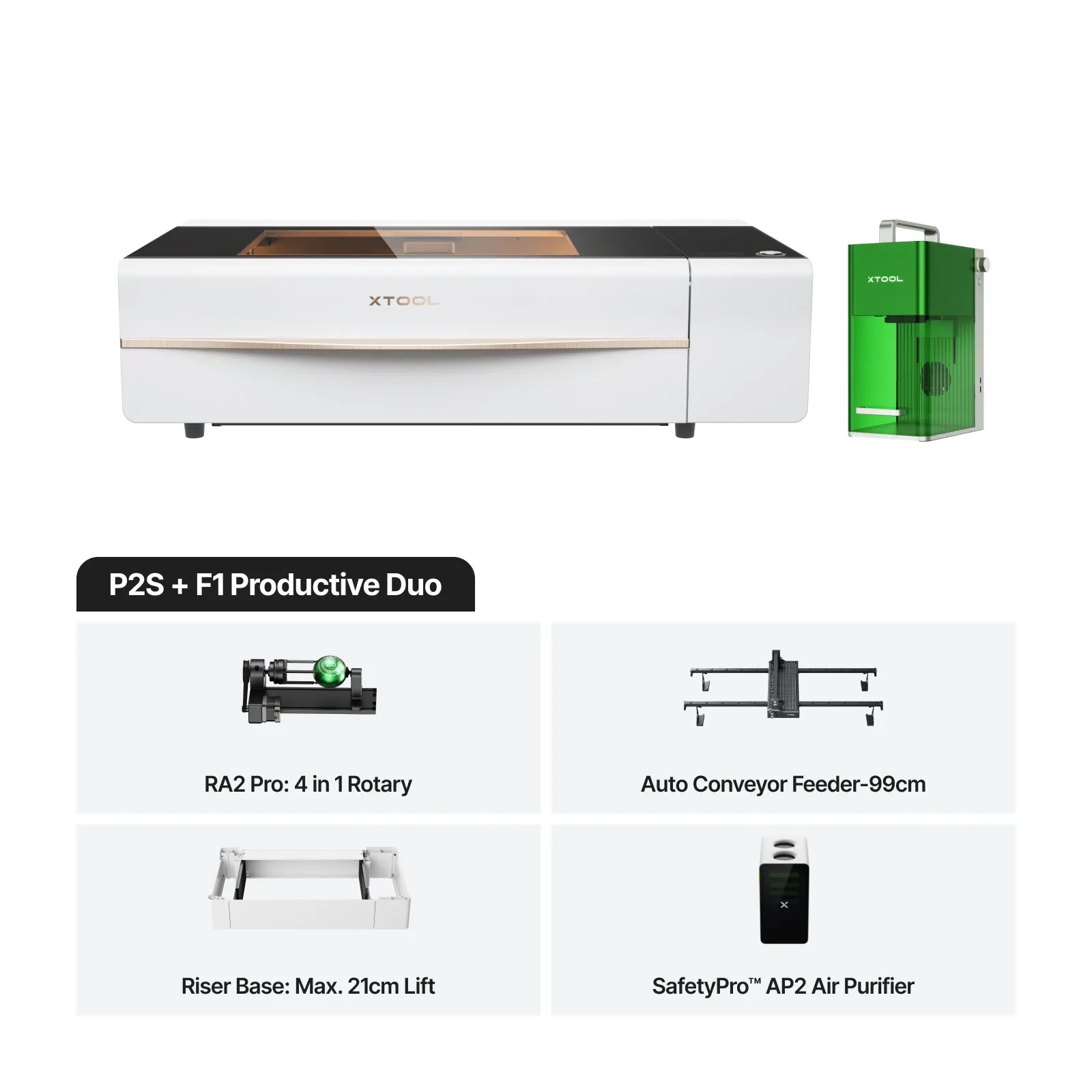 xTool P2S 55W Desktop CO2 Laser Cutter