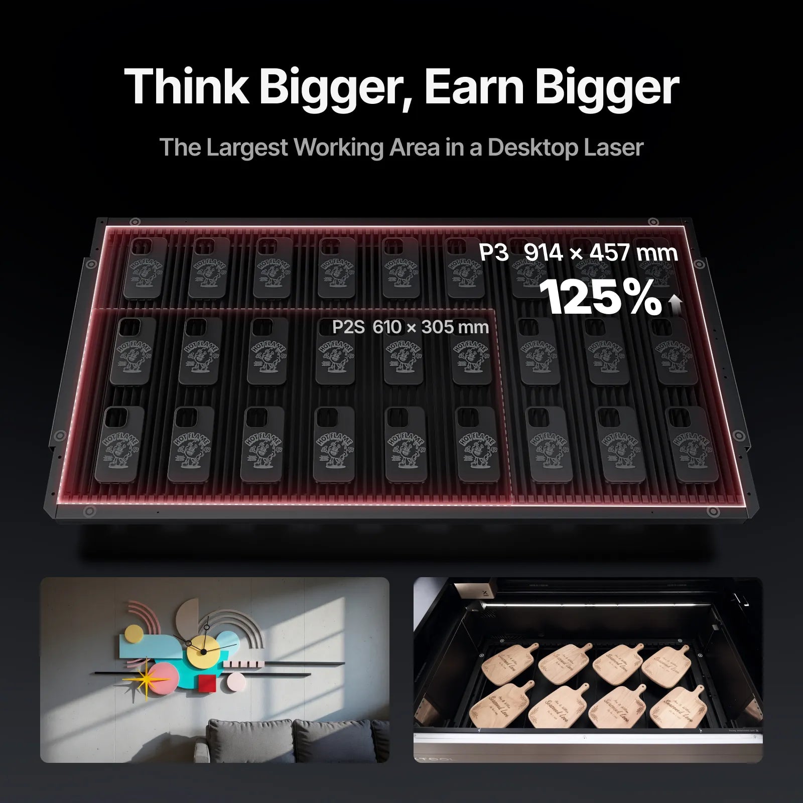 xTool P3 80W Flagship CO2 Laser Cutter with Intelligent Automation