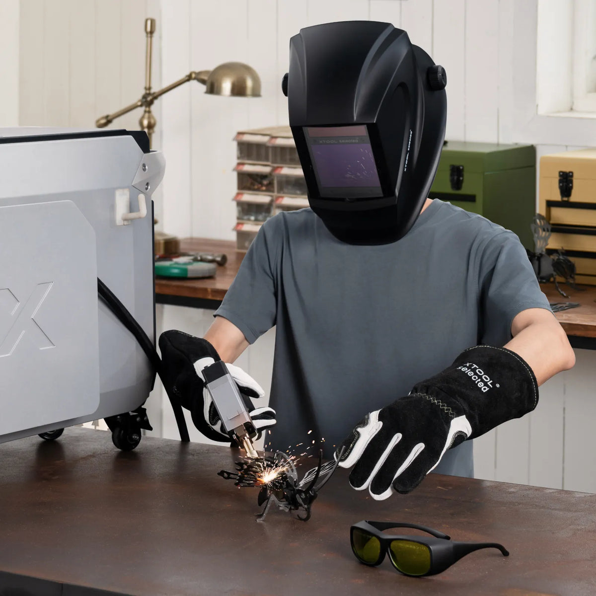 35,56 cm Laserschweißhandschuhe für xTool MetalFab