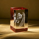 Rectangular K9 Crystal with Colored Base
