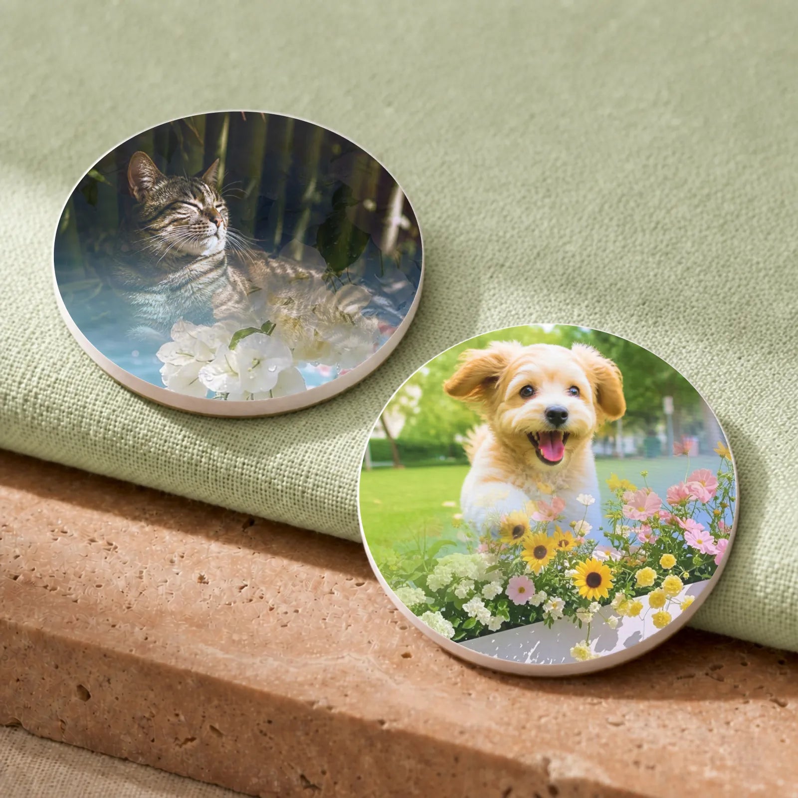 Round lenticular fridge magnet 20pcs 01