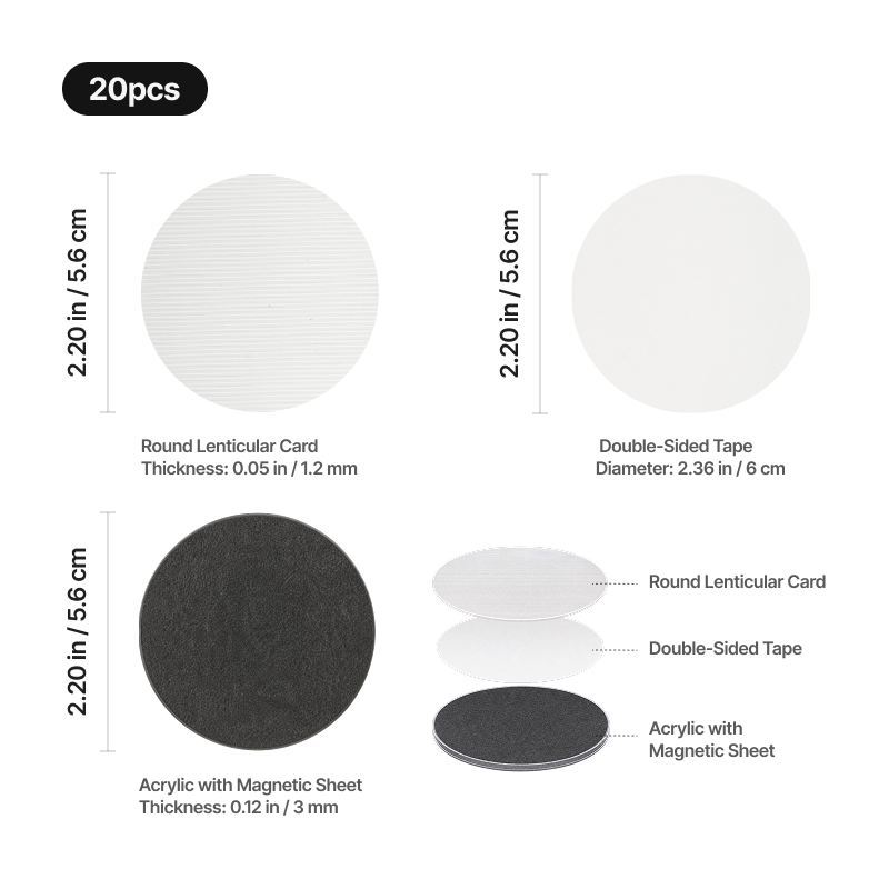 Round lenticular fridge magnet 20pcs 04 1