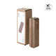 Rounded Rectangular Walnut Wood LED Light Base with Open Slot