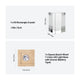 Square Beech Wood 7-Color LED Light Base with Groove